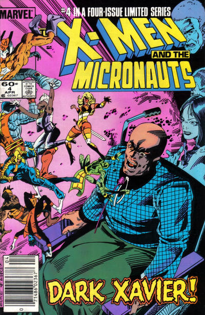 Cover for The X-Men and the Micronauts (Marvel, 1984 series) #4 [Newsstand]