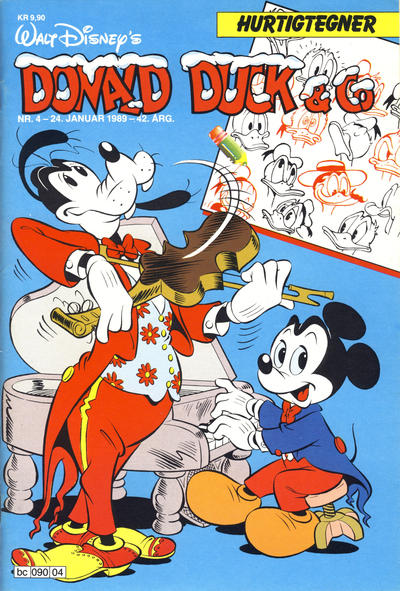 Cover for Donald Duck & Co (Hjemmet / Egmont, 1948 series) #4/1989