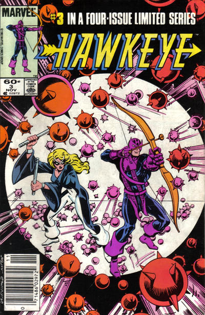 Cover for Hawkeye (Marvel, 1983 series) #3 [Newsstand]