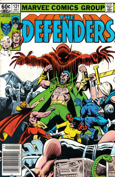 Cover for The Defenders (Marvel, 1972 series) #121 [Newsstand]