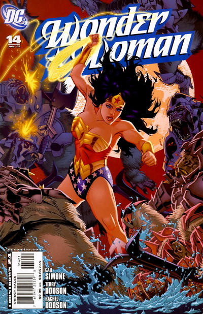 Cover for Wonder Woman (DC, 2006 series) #14 [Michael Golden Cover]