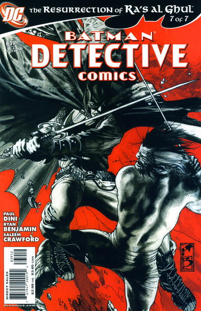 Cover for Detective Comics (DC, 1937 series) #839 [Second Printing]