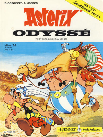 Cover for Asterix (Hjemmet / Egmont, 1969 series) #26 - Asterix' odyssé [2. opplag]