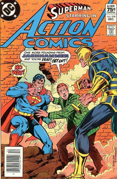 Cover for Action Comics (DC, 1938 series) #538 [Canadian]