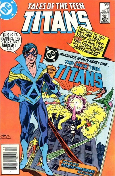 Cover for Tales of the Teen Titans (DC, 1984 series) #59 [Canadian]