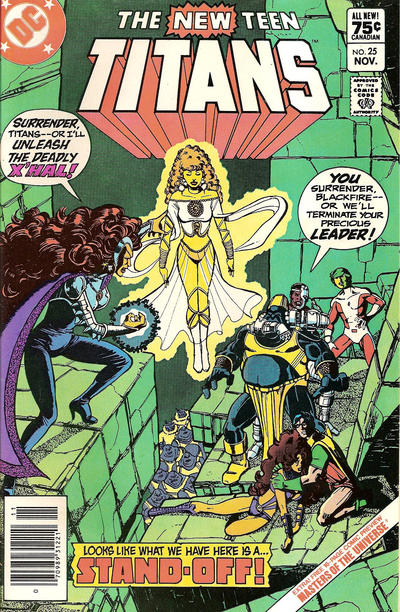 Cover for The New Teen Titans (DC, 1980 series) #25 [Canadian]