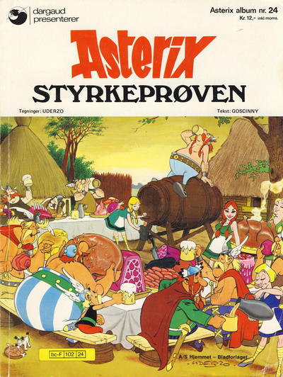 Cover for Asterix (Hjemmet / Egmont, 1969 series) #24 - Styrkeprøven [1. opplag]