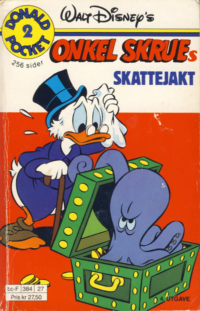 Cover for Donald Pocket (Hjemmet / Egmont, 1968 series) #2 - Onkel Skrues skattejakt [4. opplag]