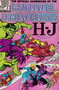 Cover Thumbnail for The Official Handbook of the Marvel Universe (Marvel, 1983 series) #5 [Direct]