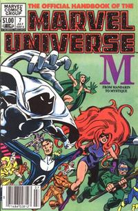 Cover Thumbnail for The Official Handbook of the Marvel Universe (Marvel, 1983 series) #7 [Newsstand]