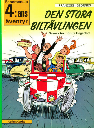 Cover for Fenomenala 4:ans äventyr (Carlsen/if [SE], 1973 series) #9 - Den stora biltävlingen