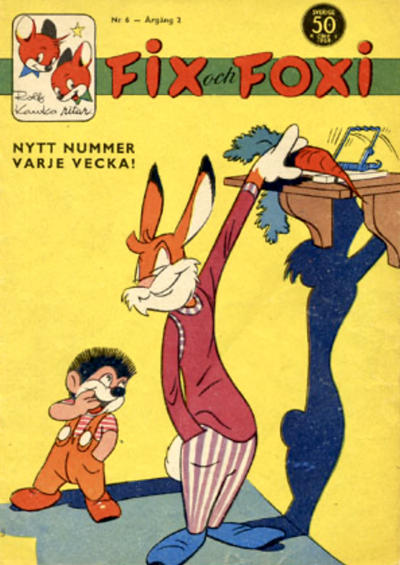 Cover for Fix och Foxi (Förlagshuset Norden, 1958 series) #6/1959