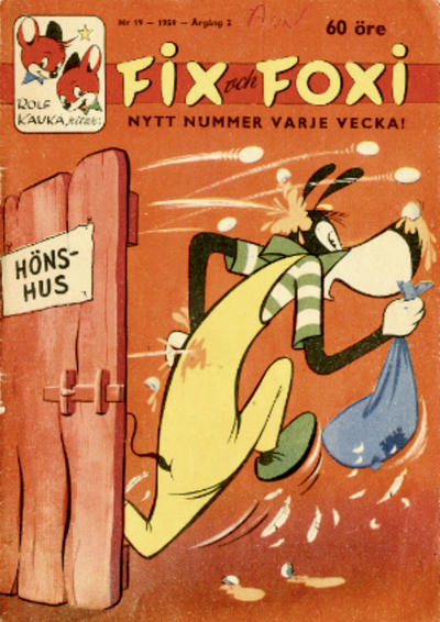 Cover for Fix och Foxi (Förlagshuset Norden, 1958 series) #19/1959
