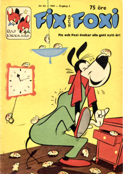 Cover for Fix och Foxi (Förlagshuset Norden, 1958 series) #52/1959