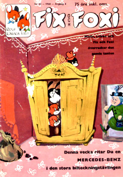 Cover for Fix och Foxi (Förlagshuset Norden, 1958 series) #24/1960