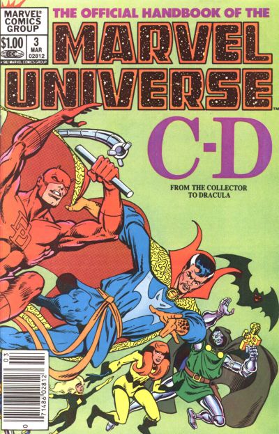 Cover for The Official Handbook of the Marvel Universe (Marvel, 1983 series) #3 [Newsstand]
