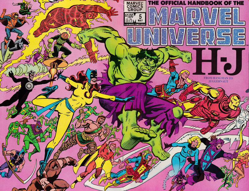 Cover for The Official Handbook of the Marvel Universe (Marvel, 1983 series) #5 [Direct]