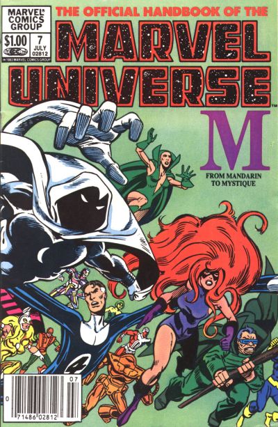 Cover for The Official Handbook of the Marvel Universe (Marvel, 1983 series) #7 [Newsstand]
