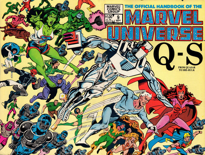Cover for The Official Handbook of the Marvel Universe (Marvel, 1983 series) #9 [Direct]
