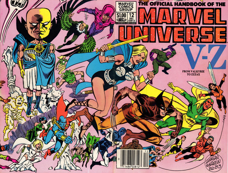 Cover for The Official Handbook of the Marvel Universe (Marvel, 1983 series) #12 [Newsstand]