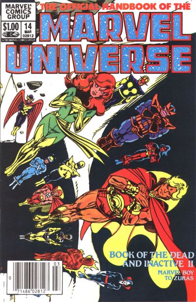 Cover for The Official Handbook of the Marvel Universe (Marvel, 1983 series) #14 [Newsstand]