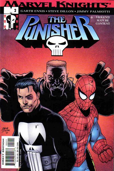 Cover for The Punisher (Marvel, 2001 series) #2 [Cover B - Steve Dillon]