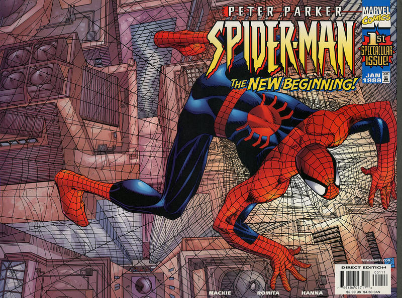 Cover for Peter Parker: Spider-Man (Marvel, 1999 series) #1 [Direct Edition]