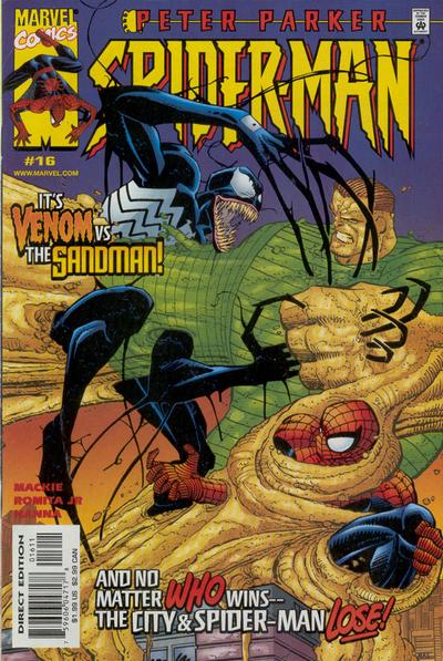 Cover for Peter Parker: Spider-Man (Marvel, 1999 series) #16 [Direct Edition]