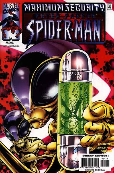 Cover for Peter Parker: Spider-Man (Marvel, 1999 series) #24 [Direct Edition]