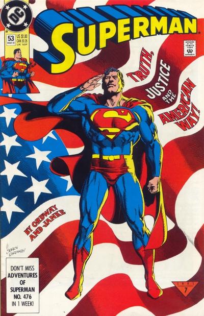 Cover for Superman (DC, 1987 series) #53 [Direct]