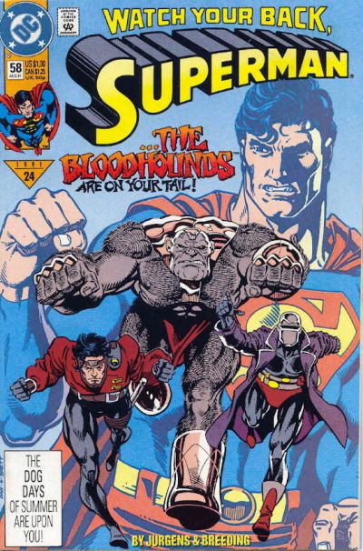 Cover for Superman (DC, 1987 series) #58 [Direct]