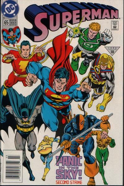 Cover for Superman (DC, 1987 series) #65 [Newsstand]