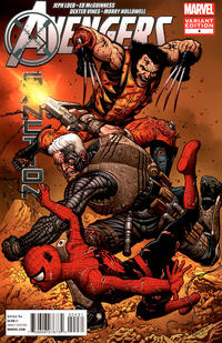 Cover for Avengers: X-Sanction (Marvel, 2012 series) #4 [Variant Cover by Steve Skroce]