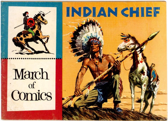 Cover for Boys' and Girls' March of Comics (Western, 1946 series) #140 [Indian Chief Color Shift]