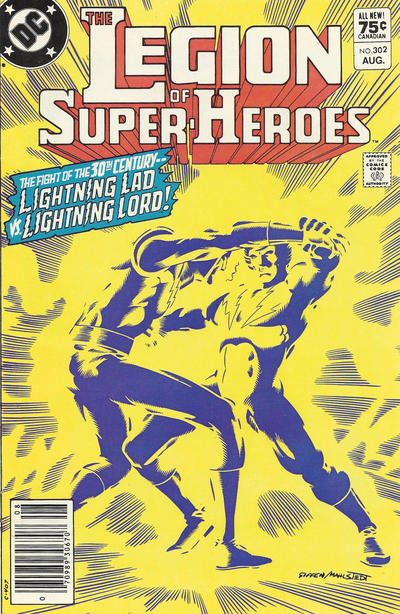 Cover for The Legion of Super-Heroes (DC, 1980 series) #302 [Canadian]