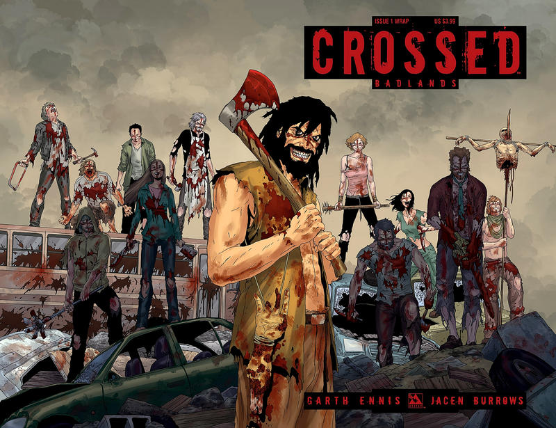 Cover for Crossed Badlands (Avatar Press, 2012 series) #1 [Wraparound Cover - Jacen Burrows]