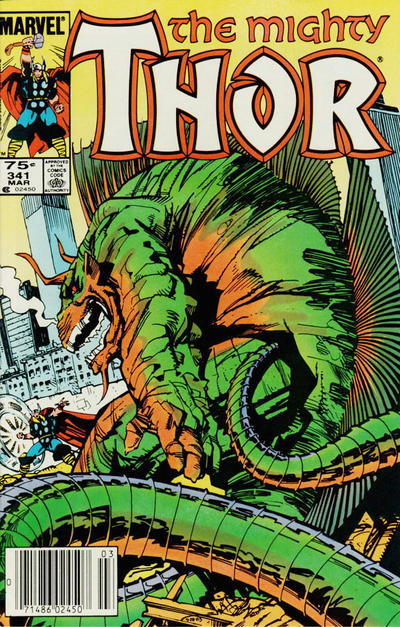 Cover for Thor (Marvel, 1966 series) #341 [Canadian]