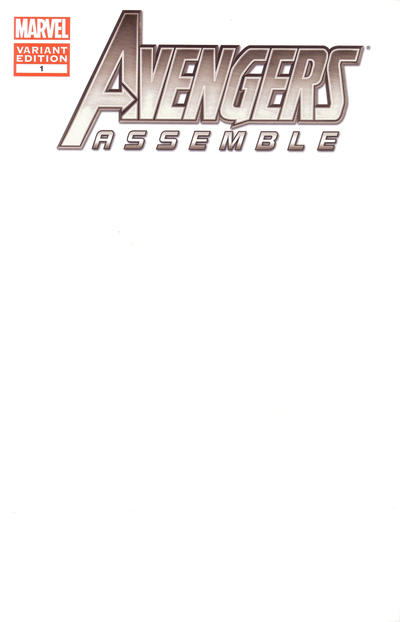 Cover for Avengers Assemble (Marvel, 2012 series) #1 [Blank Variant]