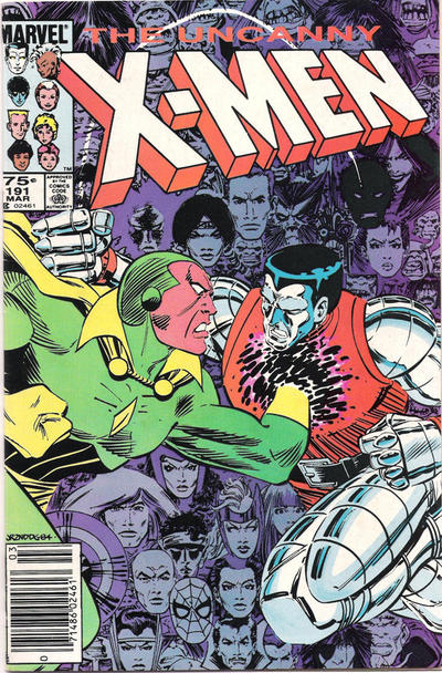Cover for The Uncanny X-Men (Marvel, 1981 series) #191 [Canadian]
