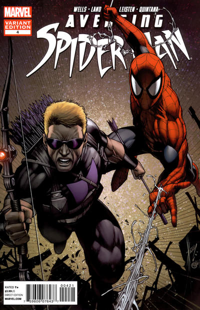 Cover for Avenging Spider-Man (Marvel, 2012 series) #4 [Variant Edition - Dale Keown Cover]