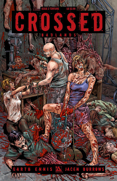 Cover for Crossed Badlands (Avatar Press, 2012 series) #2 [Torture Cover - Gianluca Pagliarani]