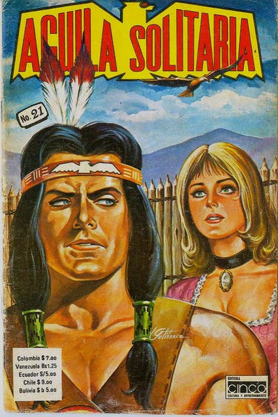 Cover for Aguila Solitaria (Editora Cinco, 1976 series) #21