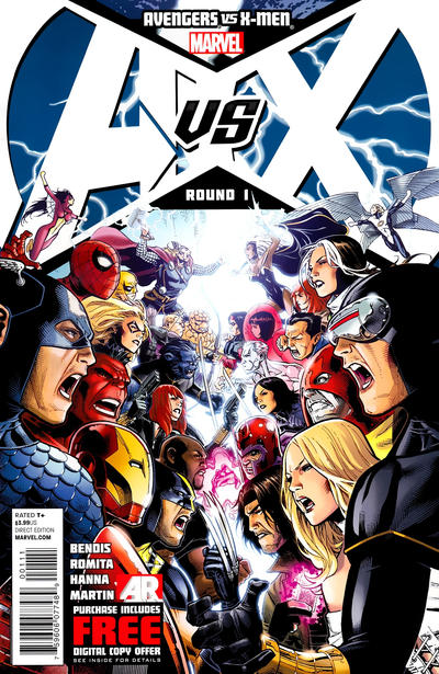 Cover for Avengers vs. X-Men (Marvel, 2012 series) #1