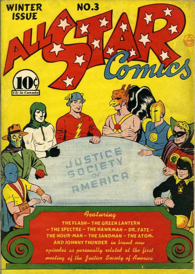 Cover for All-Star Comics (DC, 1940 series) #3 [With Canadian Price]