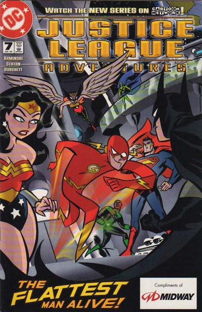 Cover for Justice League Adventures (DC, 2002 series) #7 [Compliments of Midway]