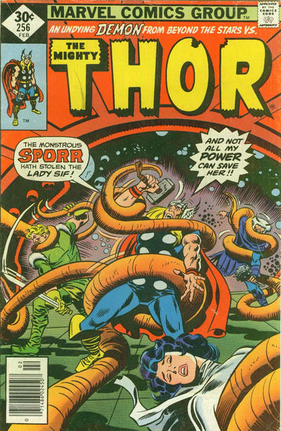 Cover for Thor (Marvel, 1966 series) #256 [Whitman]