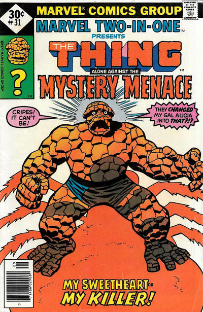 Cover for Marvel Two-in-One (Marvel, 1974 series) #31 [Whitman]