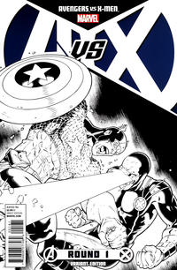 Cover Thumbnail for Avengers vs. X-Men (Marvel, 2012 series) #1 [Sketch Variant Cover by Ryan Stegman]