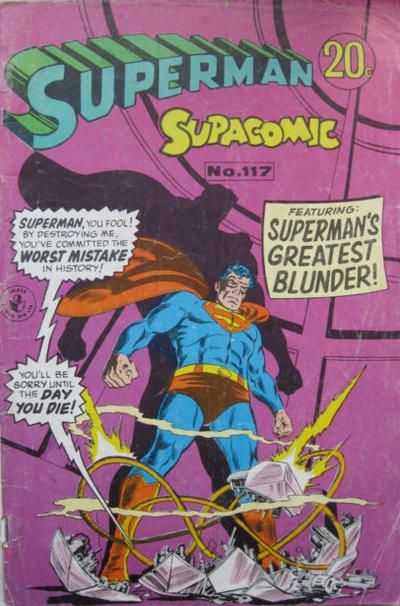 Cover for Superman Supacomic (K. G. Murray, 1959 series) #117