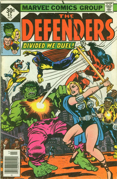 Cover for The Defenders (Marvel, 1972 series) #45 [Whitman]